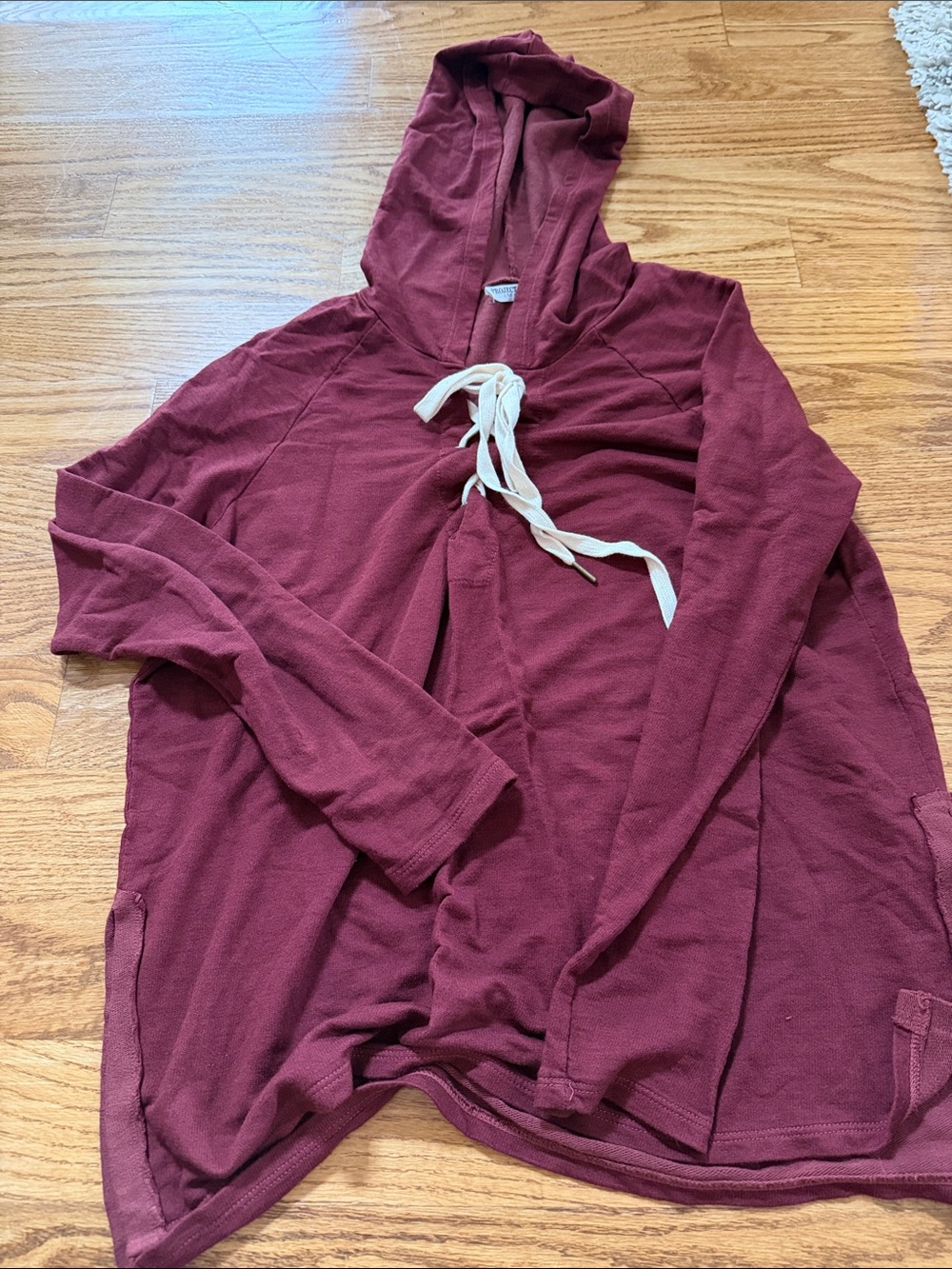 Women’s Project Social T Hooded Pullover Burgundy. Like New. Super Soft.